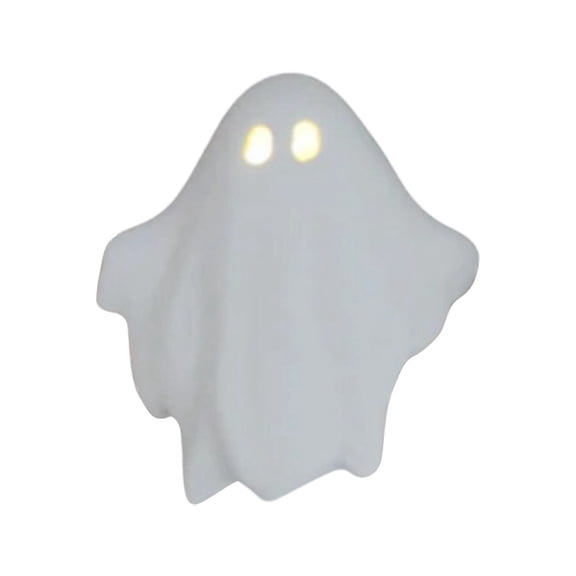 EYNMVR Halloween Ghost Mini Figurines Spooky Cute Ghost Light Statue Festival Statue Halloween Tabletop Sculpture Ornament Gifts