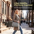 thumbnail image 7 of KXF Multi Pockets Waterproof Nylon Crossboby Bag for Women Roomy Tote Travel Shoulder Bag Handbag Purse, 7 of 7