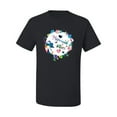 thumbnail image 2 of Wild Bobby, Mermaid Vibes Colorful Swimming Mermaids, Streetwear, Men's Graphic Tees, Black, Small, 2 of 3