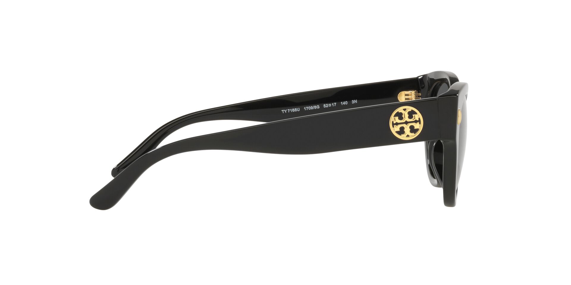 Tory Burch Womens Cat-Eye Sunglasses, Black Plastic Frame  display picture 3