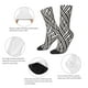 thumbnail image 4 of Balery Black White Stripes Calcetas Largas con Estampado para Hombre y Mujer – Suaves y Transpirables, Talla Única (US 5-11), 4 of 6