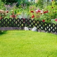 thumbnail image 6 of Blueek Garden Fence with Pieces Fence Insert White Plastic Garden Picket Edgings Lawn Flowerbeds Plant Borders Decorative Garden Yard(23.23x12.6x0.39in,Black), 6 of 7