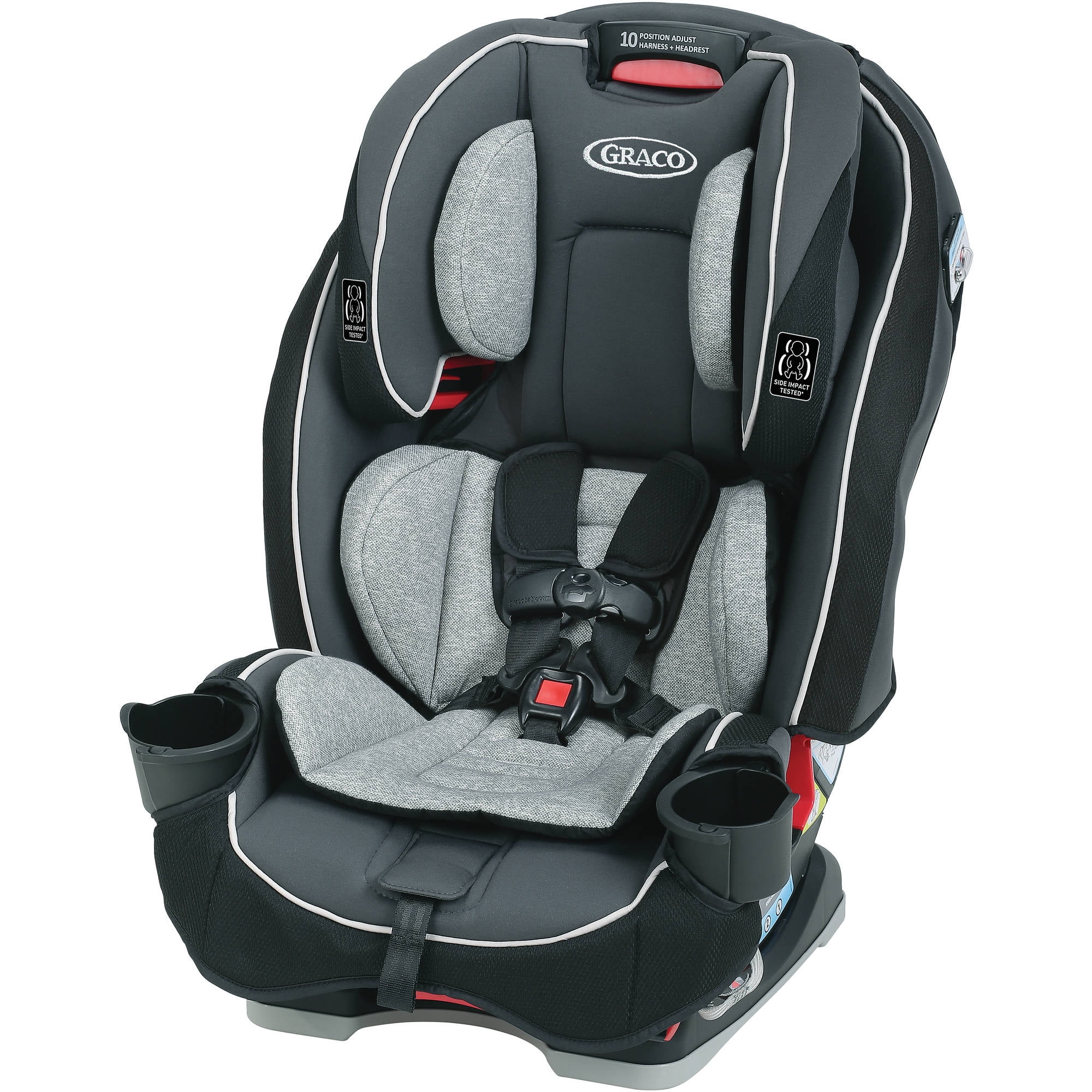 Graco SlimFit All-in-One Convertible Car Seat, Darcie Gray - Walmart