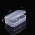 thumbnail image 3 of Mini Plastic Box Rectangular Box Translucent Box Packing Box Storage Box Dustproof Solid Strong Jewelry Storage Case Container, 3 of 10