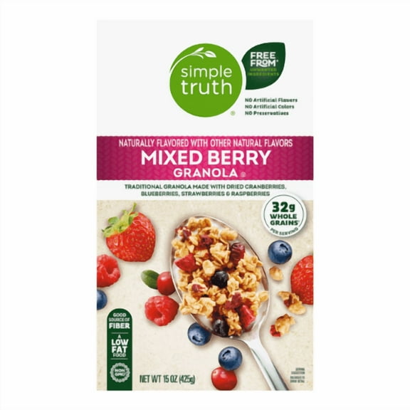 Simple Truth Mixed Berry Granola Whole Grains 15 oz,2 Pack