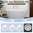 thumbnail image 5 of 3Pcs Shower Knob Replacements, Universal Clear Acrylic Hot/Cold/Diverter Shower Knobs Compatible with Price Pfister Contessa & Windsor Bathtub Shower Faucet Handle (Novelty Style), 5 of 6