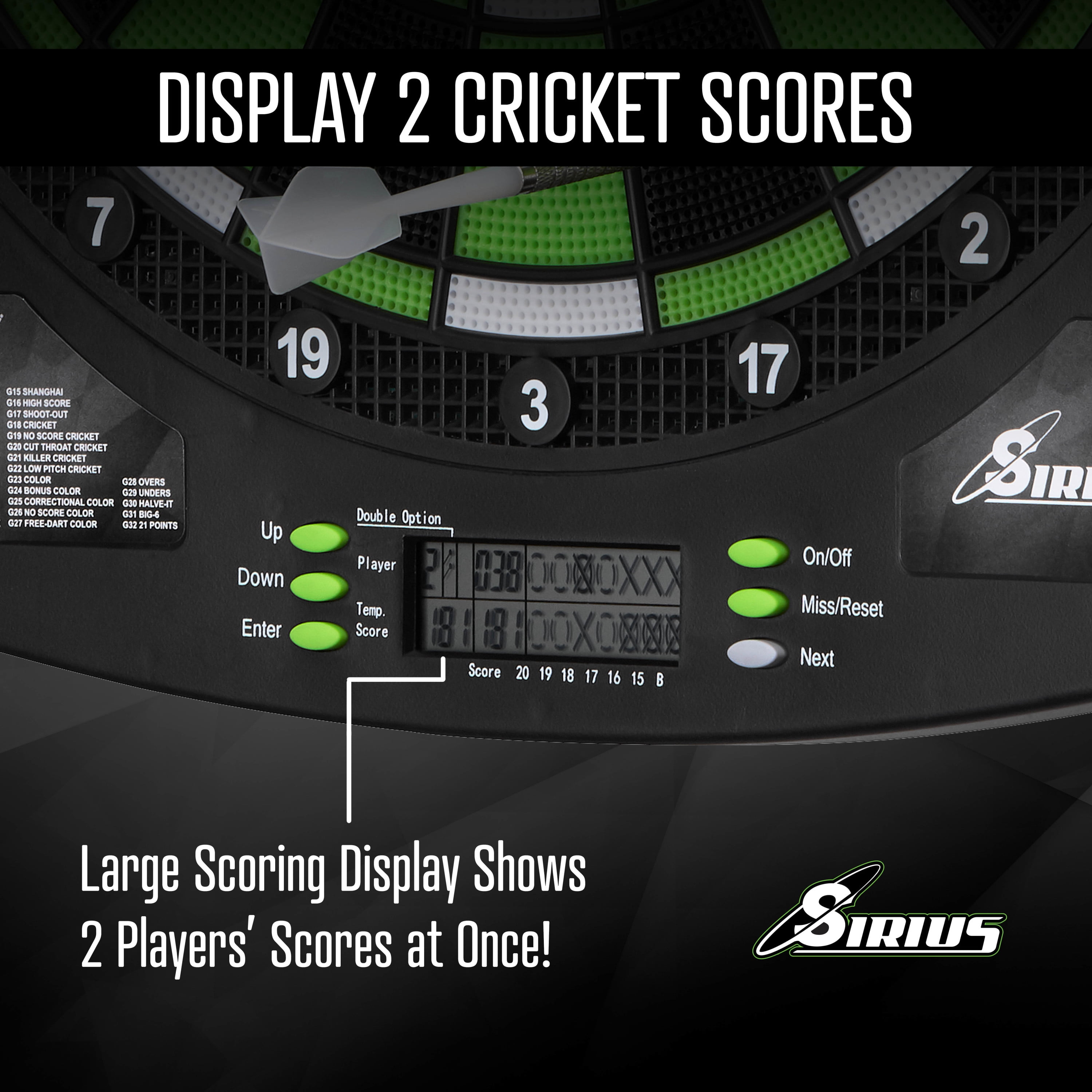 Fat Cat Sirius 13.5 In. Electronic Dartboard
