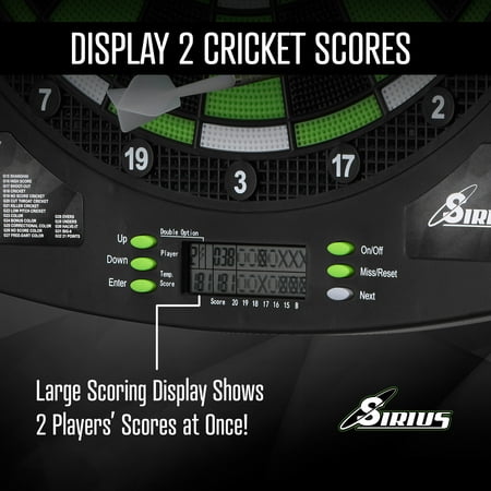 Fat Cat Sirius 13.5" Electronic Dartboard - Black