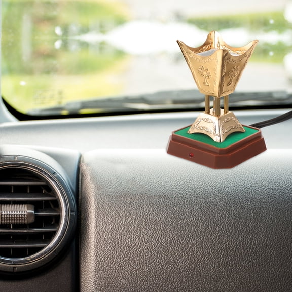 Car Electric Incense Burner Plug-In Iron Censer Arabian Style Fragrance Diffuser for Vehicle Use