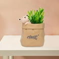 thumbnail image 4 of Flower Pot, Planter Retro Flowerpot For Home Desk Tabletop Herbs Plant Bear Brown, 4 of 7