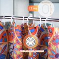 thumbnail image 5 of Shower Curtain Colorful Mandala Irregular Pattern Modern Bohemian Chic Shower Curtain Set with 12 Hooks for Bathroom Decor Accessories Bathtub Curtain, 72"x72", 5 of 6
