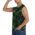 thumbnail image 3 of Kdxio Lush Foliage Green Plant for Men's Muscle T-shirt,Sleeveless for Workout Running Athletic Gym Lounge Casual, 3 of 7
