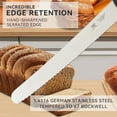 thumbnail image 6 of Bread Knife, 10 inch Serrated Sourdough Slicer Cutter for Homemade Bread, 1.4116 German Steel, Ergonomic Anti-slip Handle (Black, 10 inch), 6 of 7