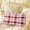 Red, variant on Red Checkered Throw Pillow Cover, Pillowcase Protectors with Zipper, Breathable Decorative Lumbar Pillow Case Cover, Red White Plaid Farmhouse Pillow Shams for Couch Sofa 16x24Inch