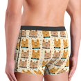 thumbnail image 4 of Men's Boxer Briefs, Classic Smiling Cartoon Cat Soft Comfy Mens Underwear Boxer Briefs Breathable With Widen Waist, 4 of 7