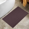 thumbnail image 2 of Ample Decor Cotton Bath Mats 1 Pack 34x20 inches 1350 GSM - for Bathroom Floor, Shower - Brown, 2 of 7