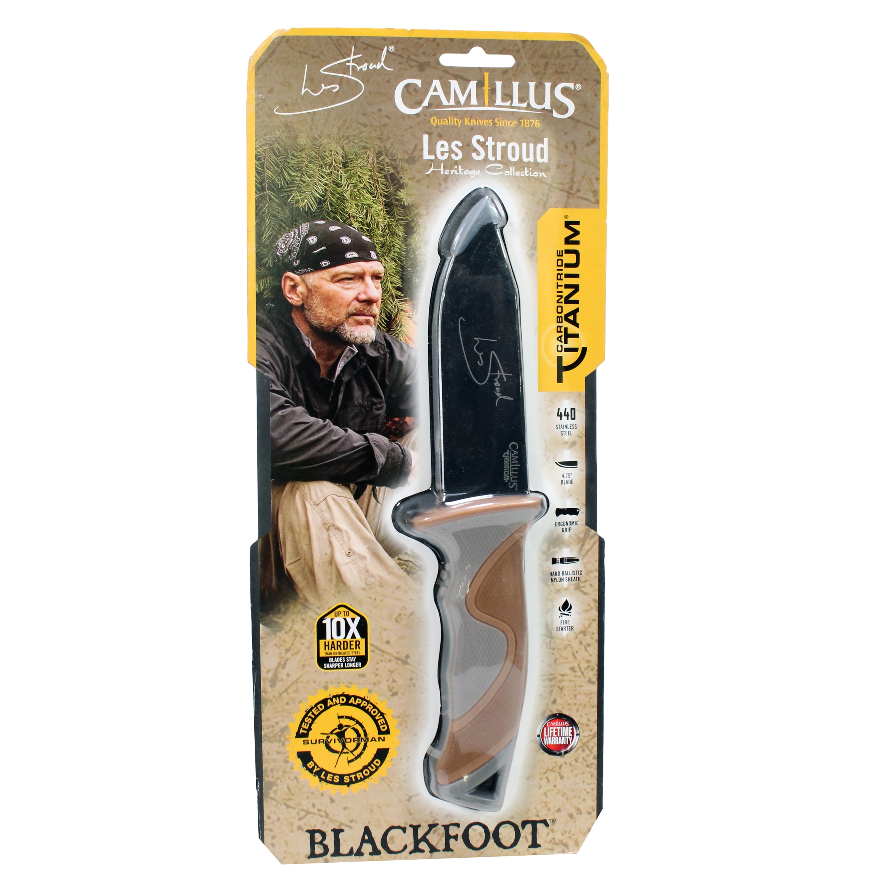 Camillus Les Stroud Blackfoot 10 Fixed Blade Survival Knife
