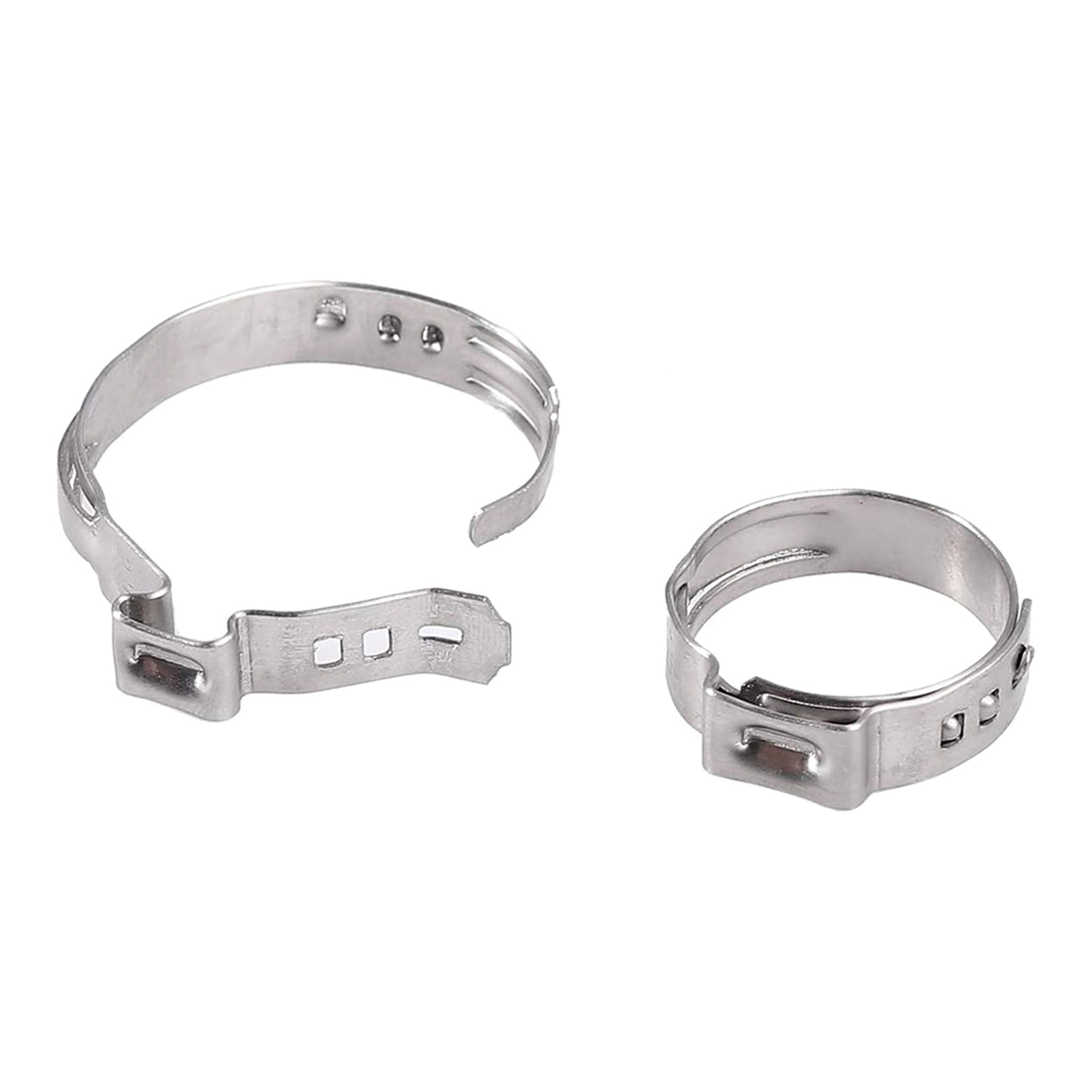 Adjustable Stainless Steel Single Ear Hose Clamp Set with Pliers, Fits 5.8-21mm Tubes Suitable for Various Applications