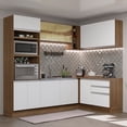 thumbnail image 2 of Cocina Integral de Esquina Madesa Glamy 399cm Marrón/Blanco, 2 of 5