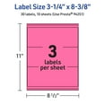 thumbnail image 6 of Avery Printable Rectangle Labels, Bright Pink, 3-1/4" x 8-3/8", 30ct, 6 of 11