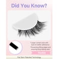 thumbnail image 2 of Half Lashes Natural Corner Eyelashes Wispy Natural Look Clear Band 3/4 Lashes Half-01, 2 of 13