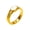 White, variant on Gold Plated Ring for Women Pink Size 7