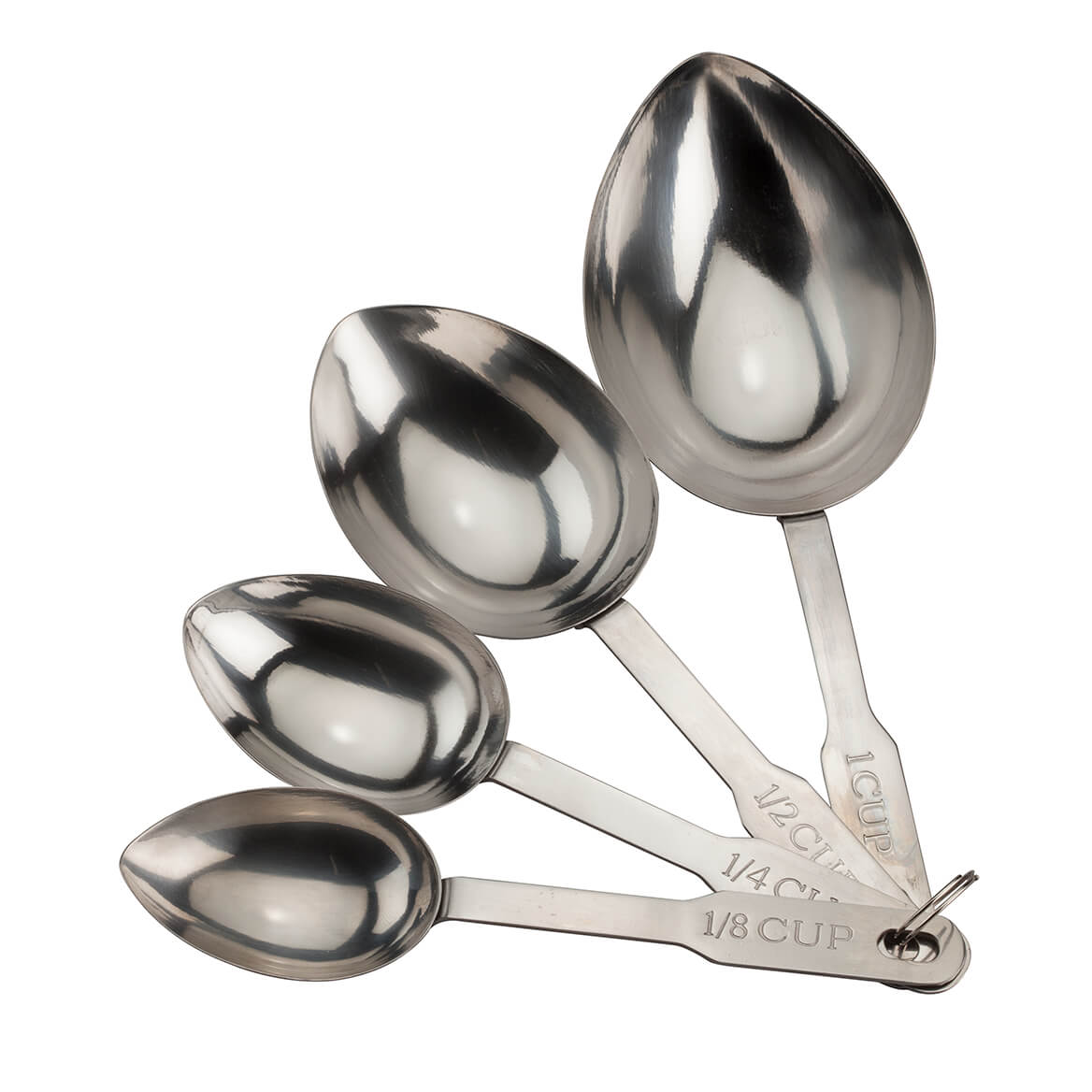 Stainless Steel Measuring Scoops, Set of 4