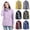 Purple, variant on Rain Coat for Women Waterproof With Removable Hood Lightweight Fall Winter Rain Jacket Outdoor Trench Windbreaker Long Raincoats Winter Jackets for Women