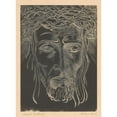 thumbnail image 2 of Lodewijk Schelfhout 14x18 Gold Ornate Wood Frame and Double Matted Museum Art Print Titled - Christ with Doornenkroon (1891 - 1943), 2 of 4