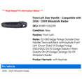 thumbnail image 2 of Front Left Door Handle - Compatible with 2006 - 2009 Mitsubishi Raider 2007 2008, 2 of 2