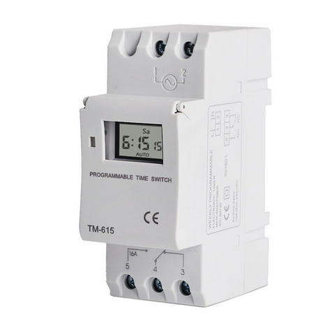 

Lierteer Ac 220V Weekly 7 Days Digital Programmable Time Switch Relay Timer Control