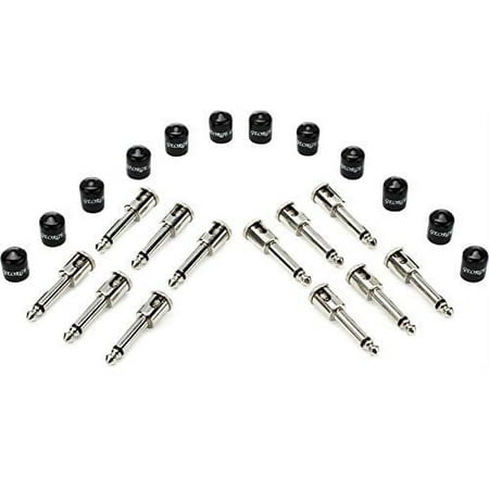 George Ls .155 Guitar Connector - Nickel, Angled 12-Pack