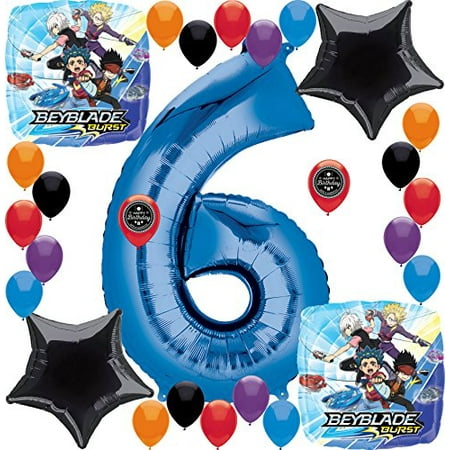 Beyblade Party Supplies Birthday Balloon Decorations 6th Birthday