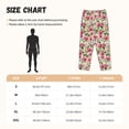 thumbnail image 4 of Picia Rose Flowers Womens Soft Woven Cotton Elastic Waistband Sleep Pajama Pant Lounge Sleep Pant With Pockets And Drawstring-Medium, 4 of 9