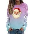thumbnail image 1 of Chandails en Molleton Sans Capuche d'Halloween pour Femmes Imprimé Décontracté Coupe Ample Manches Longues Col Rond Haut d'Hiver pour Automne Printemps Mode de Rue Usage Quotidien Scolaire, 1 of 4