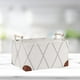 thumbnail image 3 of Cesta de almacenamiento plegable cuadrada para ropa sucia de lona con asa de madera 38x28x21cm, 3 of 9
