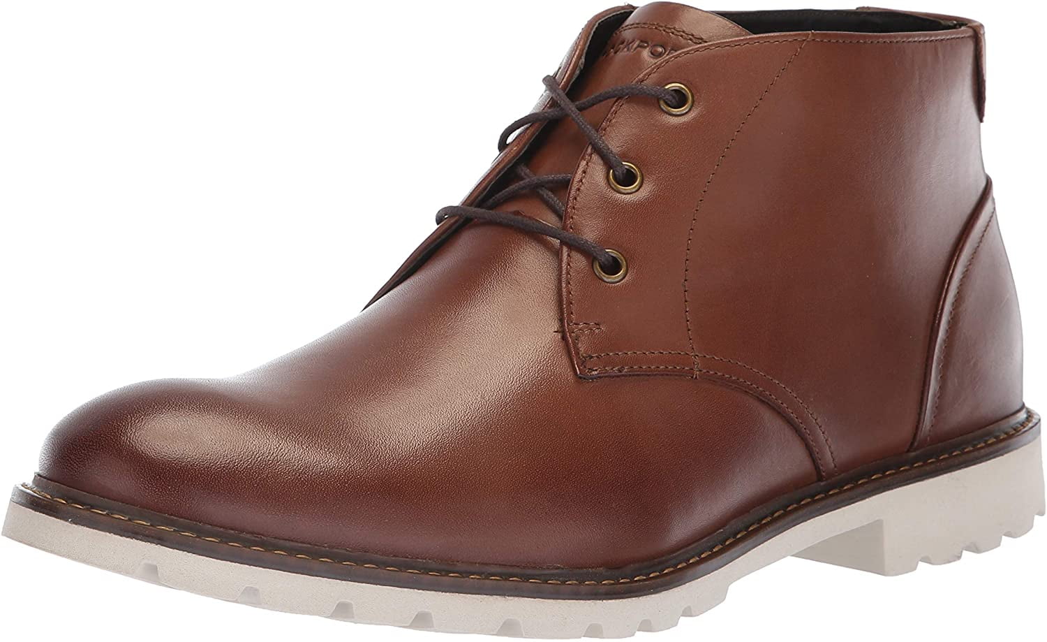 rockport men's leather sharp & ready chukkas