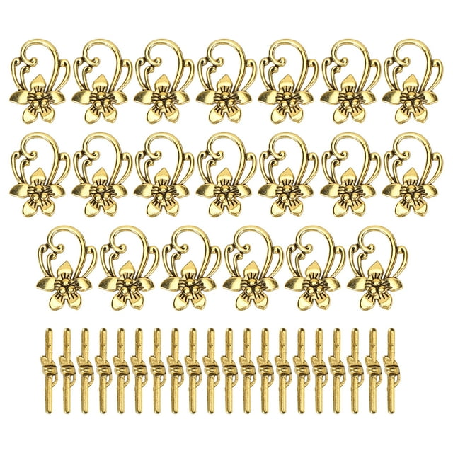 Broche De Palanca De Flores, Juegos De Broches De Pulsera Con Forma De Flor De Oro 20 Juegos Para Decorar Zapatos De Ropa Para Accesorios De Joyería ANGGREK Otros