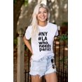 thumbnail image 3 of Who Needs Paris NY LA Fashion Women's Graphic T Shirt Tees Brisco Brands L, 3 of 5
