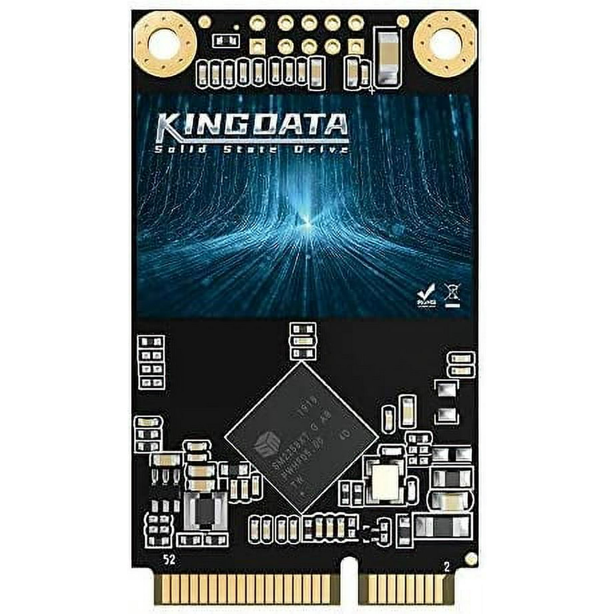 KINGDATA Msata SSD 256GB 3D NAND TLC SATA III 6 Gb/s, mSATA (30x50.9mm) Internal Solid State Drive - Compatible with Desktop PC Laptop - (Msata 256GB)
