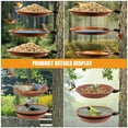 thumbnail image 3 of Niceauty 1Set Plastic Bird Feeder Tray with Large Capacity for Outdoor Garden Use, 3 of 8
