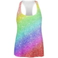 thumbnail image 1 of LGBTQ Pride Faux Rainbow Glitter All Over Womens Work Out Tank Top, 1 of 2
