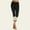 X-132Black, variant on ZHOGXU Women Casual Jeans Elastic Waist Lace Trim Slim Fashion Stretch Calf Length Denim Pants Trousers For Outdoor Activities,Black,L