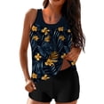 thumbnail image 2 of Aboser Hawaiian Tropical Tankinis Swimwear for Women with Shorts Athletic Tummy Control Tankini Swimsuits Loose Fit Sporty Bathing Suit, 2 of 6