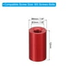 thumbnail image 2 of 6pcs M3 Aluminum Spacers,M3 Metal Spacer Aluminum 3mm ID x 6mm OD x 10mm L Threaded Spacer Screw Standoff Round for RC Car Drones Motherboard,Red, 2 of 6