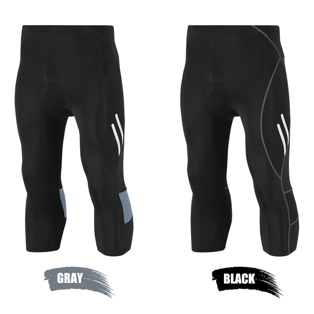 Men's Compression Pants Leggings Tights Sweat Wicking Fabric Runing Cycling-XL 