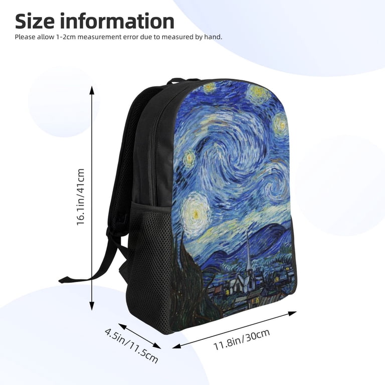 Hirioo The Starry Night for Travel Backpack for Women Men, Lightweight and Durable,Gift for Weekender, College, Work,and Outdoor Activities - Walmart.com Hirioo The Starry Night for Travel Backpack for Women Men, Lightweight and Durable,Gift for Weekender, College, Work,and Outdoor Activities - Walmart.com