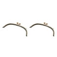 thumbnail image 2 of Maytalsory Metal Arch Frame Kiss Clasp Purse Bag DIY Bead Head Lock Light Grey 24.5cm 2Set, 2 of 6