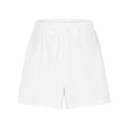 thumbnail image 5 of Olyvenn Linen Shorts for Women Trendy Plus Size Summer Elastic Waist Beach Shorts with Pockets Casual Comfy Vacation Outfits White XXL, 5 of 6