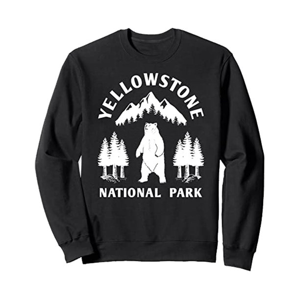 Yellowstone National Park - Jersey Oso para Mujer (Negro, Verde, Blanco)